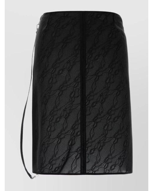 Courreges Black Fitted Skirt