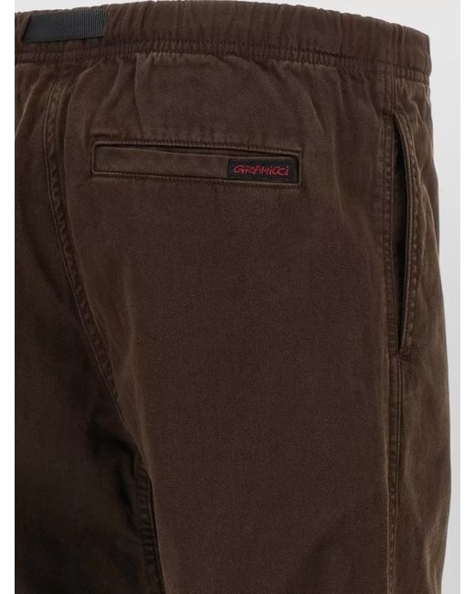 Gramicci Brown Tailored Pants Featuring Belt Loops And Pockets for men
