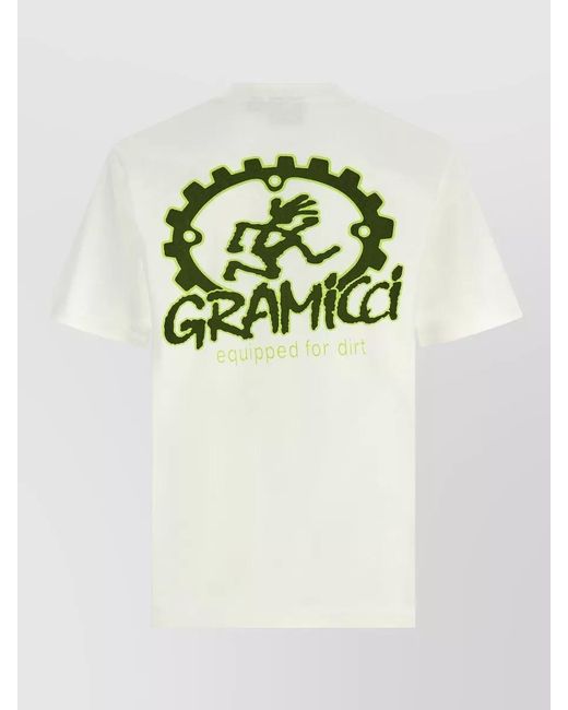 Gramicci White Dirt Ready Graphic Crew Neck T Shirt for men