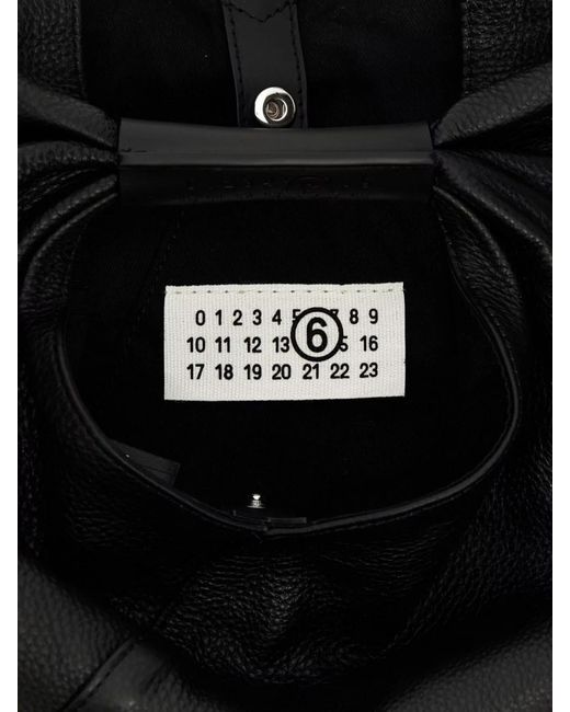MM6 by Maison Margiela Black Japanese Mini Leather Handbag