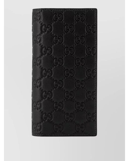 Gucci Black Arabella Logo Wallet Cards Zip Compartment for men