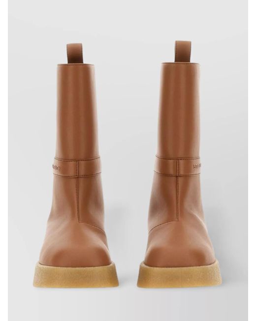 Stella McCartney Brown Faux Leather Boots