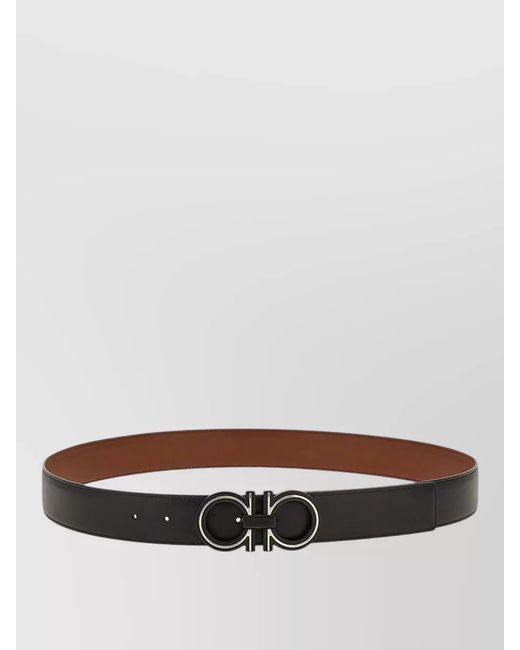 Ferragamo Multicolor Reversible Gancini Belt Adjustable Length Design for men