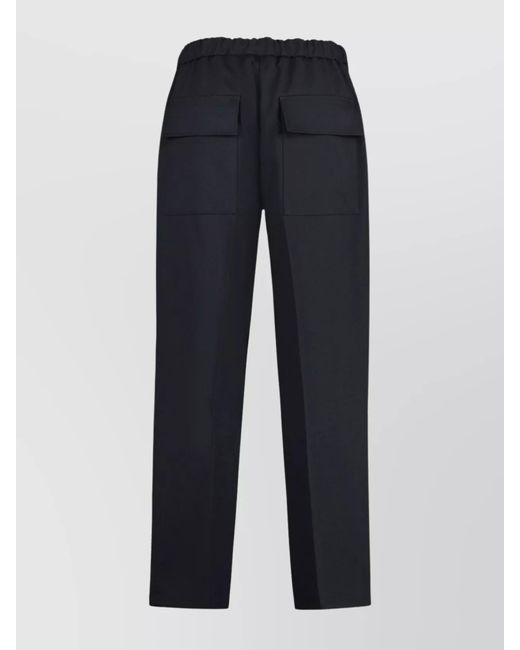 Jil Sander Blue Cropped Trousers for men