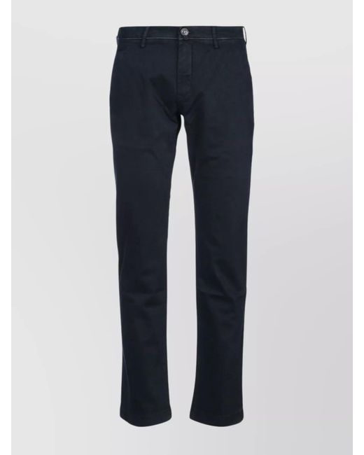 Jacob Cohen Blue Trouser With Belt Loops And Pockets for men