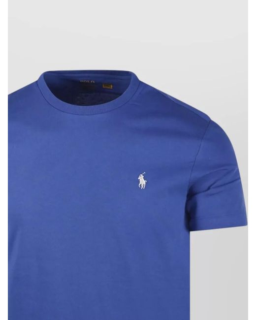 Ralph Lauren Blue Short Sleeve Crew Neck Casual T-Shirt for men
