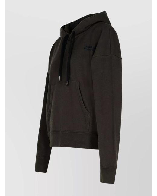 Isabel Marant Black 'Cotton Sweatshirt' Hood Kangaroo Pocket