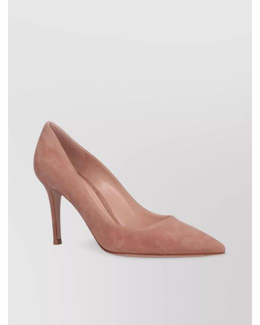 Gianvito Rossi Pink Suede Pumps