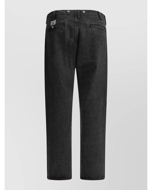 Needles Black Denim Straight-Leg Jeans for men