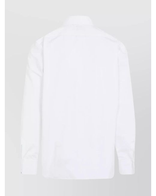 Saint Laurent White Cotton Classic Shirt for men