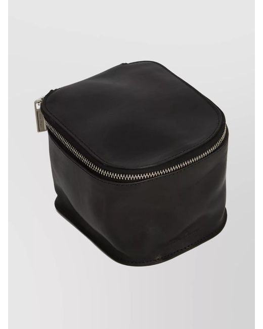 Rick Owens Black Leather Small Purse