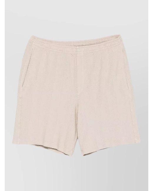 Missoni Natural Button Detail Shorts Side And Back Pockets for men