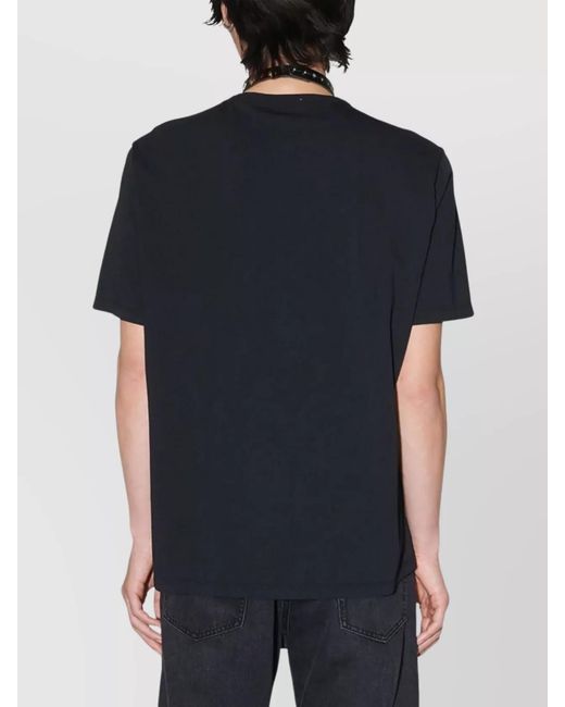 Our Legacy Black Ribbed Crew-Neck Cotton T-Shirt for men
