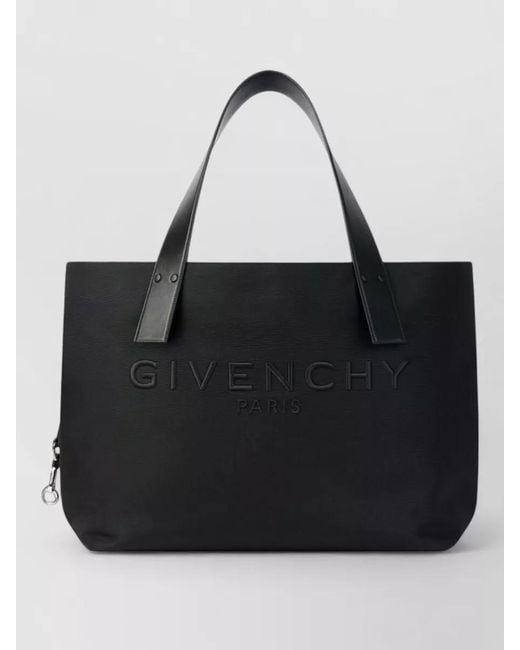 Givenchy Black Nylon Tote Bag Adjustable Straps Top Handles for men