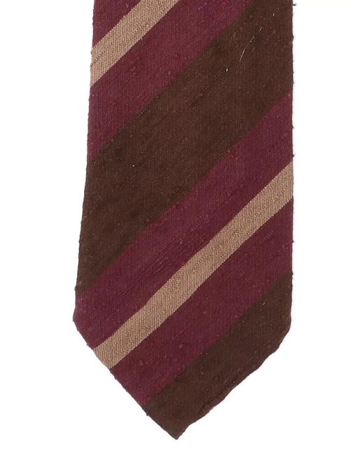 Finamore 1925 Purple Silk Tie for men