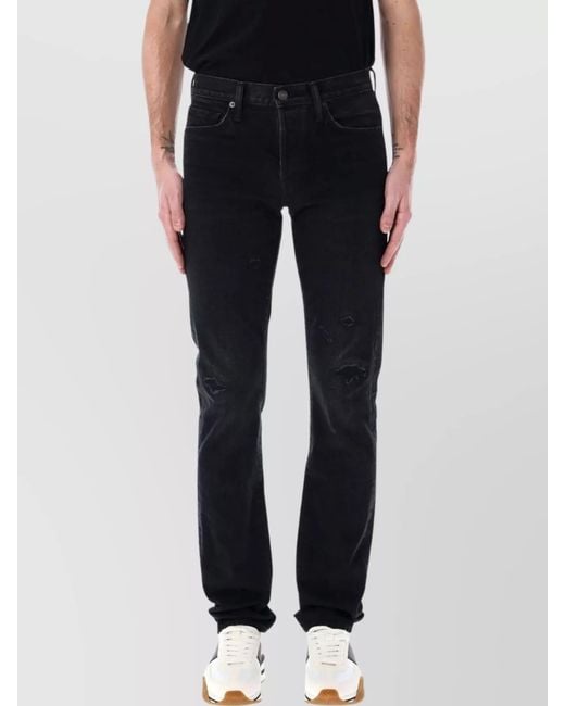 Tom Ford Black Straight-Leg Denim Trousers for men