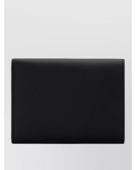 Loewe Black Trifold Wallet Featuring Iconic Anagram Motif