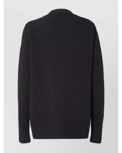 Fendi Blue Cashmere Wool Cardigan