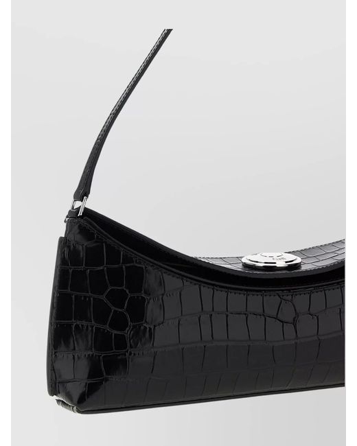 Jacquemus White La Pochette Calfskin Leather Shoulder Bag