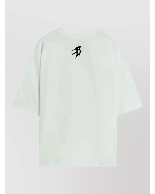 Barrow Blue Jersey T Shirt Crew Neck Graphic for men