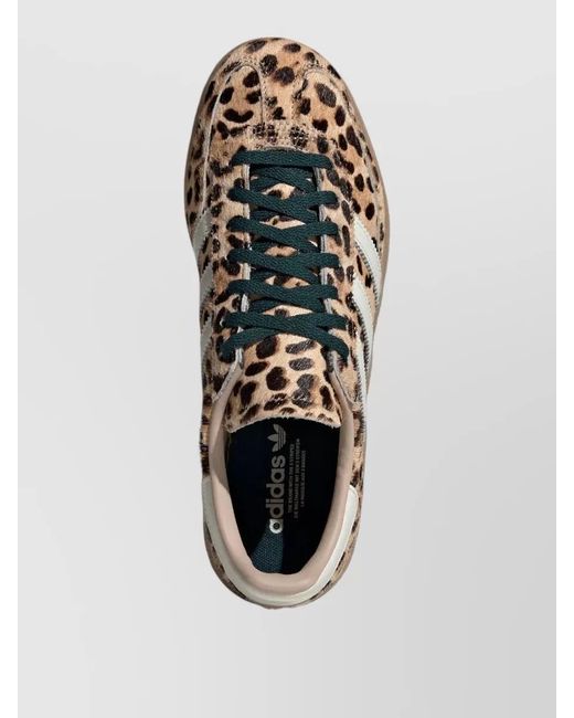 Adidas Metallic Handball Spezial Leather Animal Print Sneakers