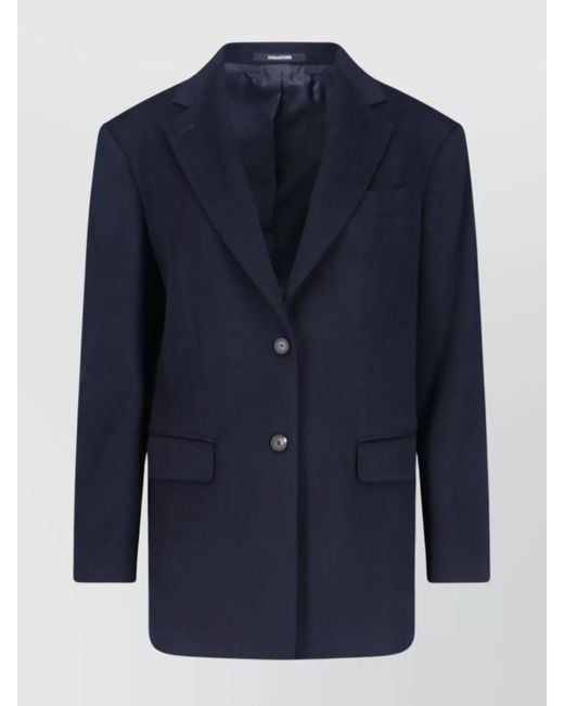Tagliatore Blue Cashmere Blazer