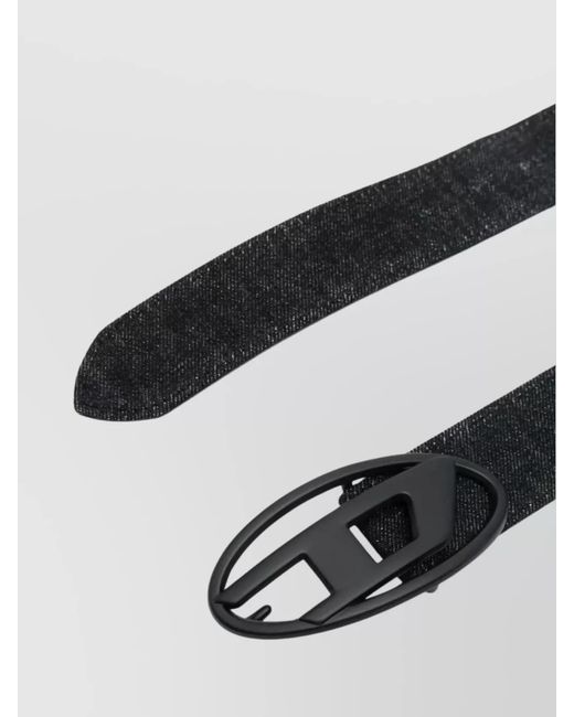 DIESEL Black Denim Belt for men
