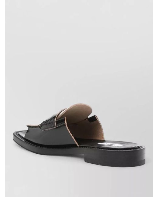 Moschino Multicolor Slides Open Toe Flat Sole Tone
