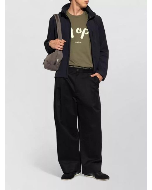 Paul Smith Blue Hooded Nylon Casual Jacket for men
