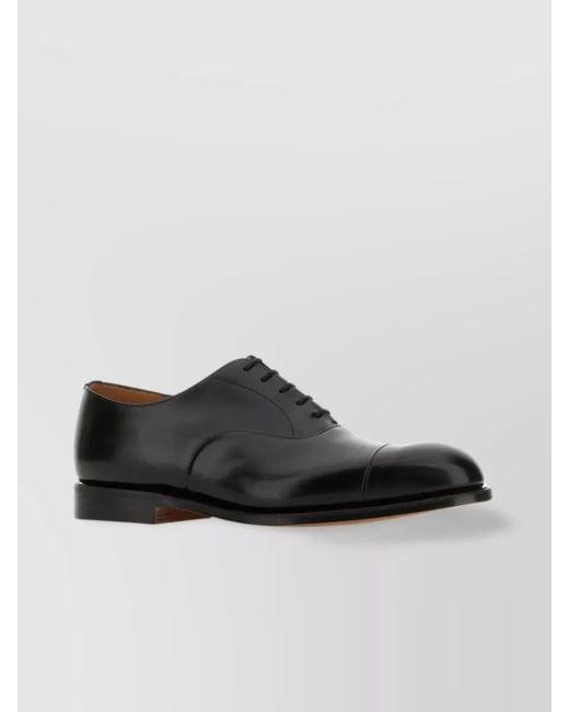 Church's Black Leather Lace-Up Shoes for men