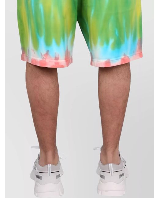 DSquared² Green Cotton Regular-Fit Bermuda Shorts for men