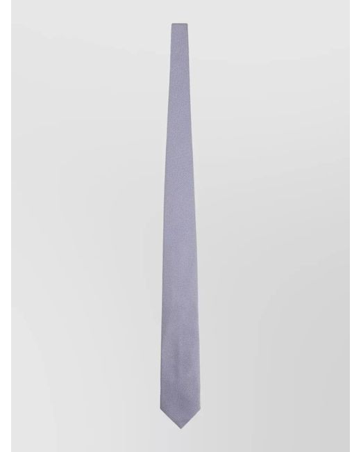 Boss White Silk Tie for men