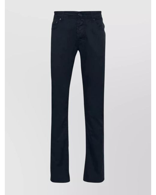 Jacob Cohen Blue Slim Fit Five Pockets Denim Trousers for men