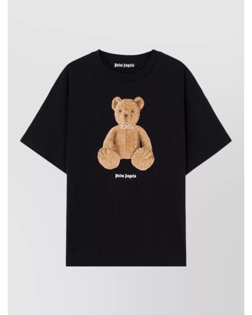 Palm Angels Black Bear Regular Tee for men