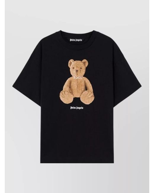 Palm Angels Black Bear Regular Tee for men