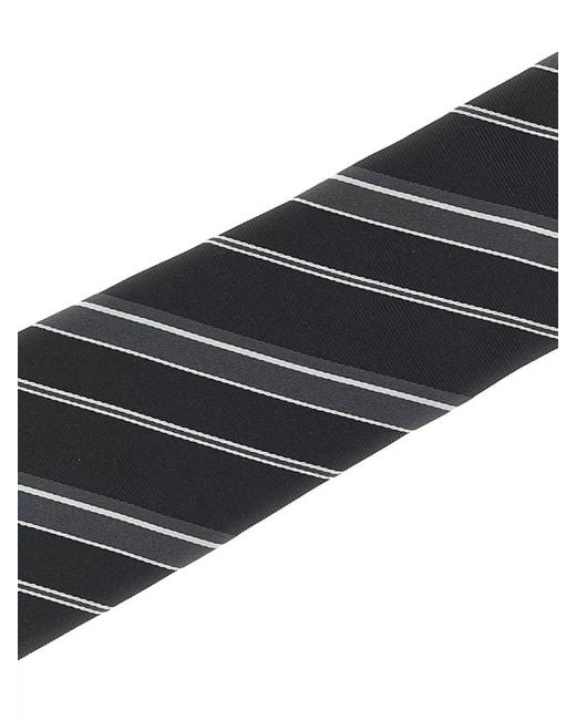 Tom Ford Black Tie Diagonal Stripe Pattern Design for men