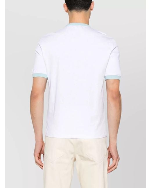 Jacquemus White Crew Neck Palm Tree Print T-Shirt for men