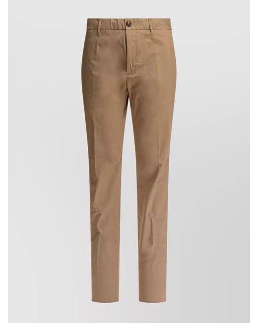 Incotex Natural Tailored Trousers With Pockets And Loops for men