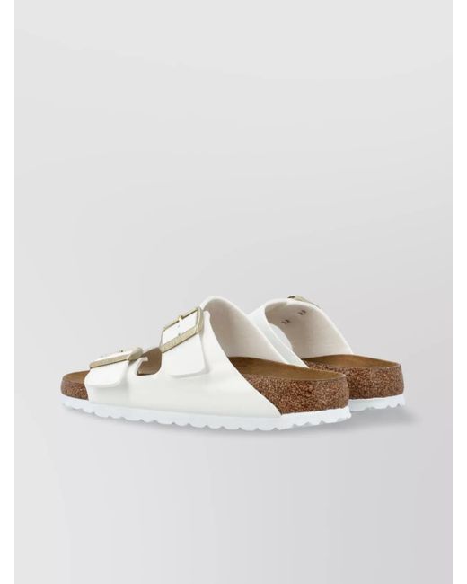 Birkenstock White Patent Sandals
