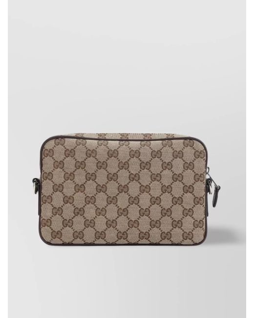 Gucci Gray Canvas Small Shoulder Bag for men