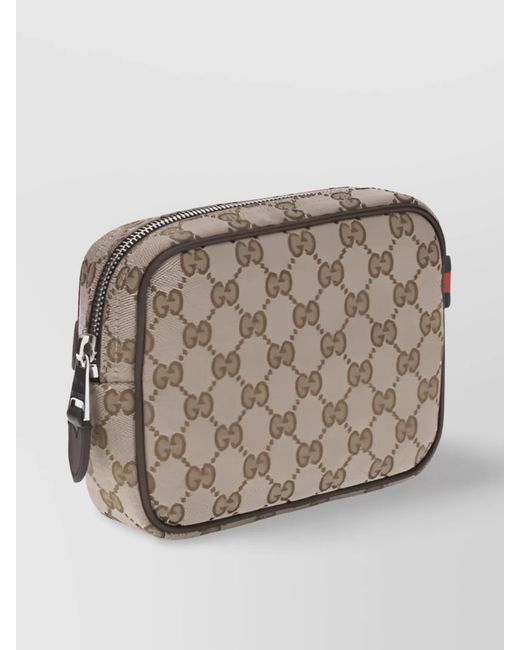 Gucci Gray Gg Canvas Mini Shoulder Bag for men