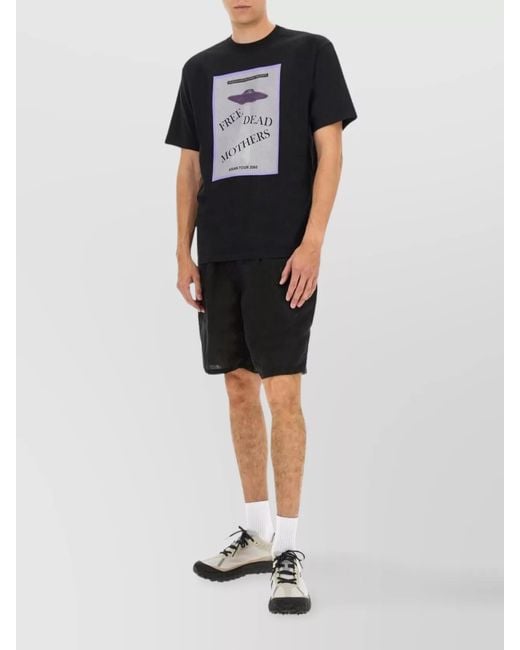 Undercover Black Printed Regular-Fit T-Shirt for men