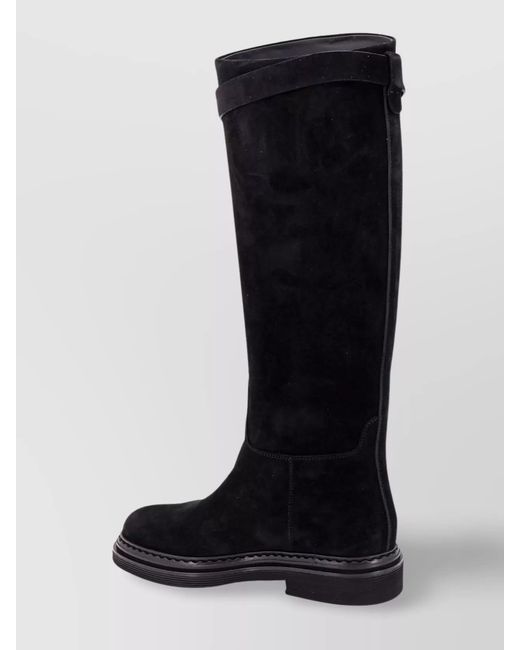 Dolce & Gabbana Black Suede Leather Boots