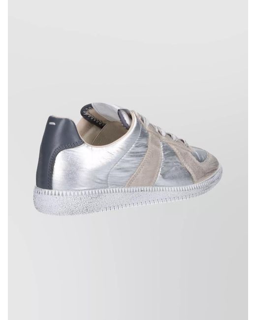 Maison Margiela Metallic Iridescent Low-Top Sneakers