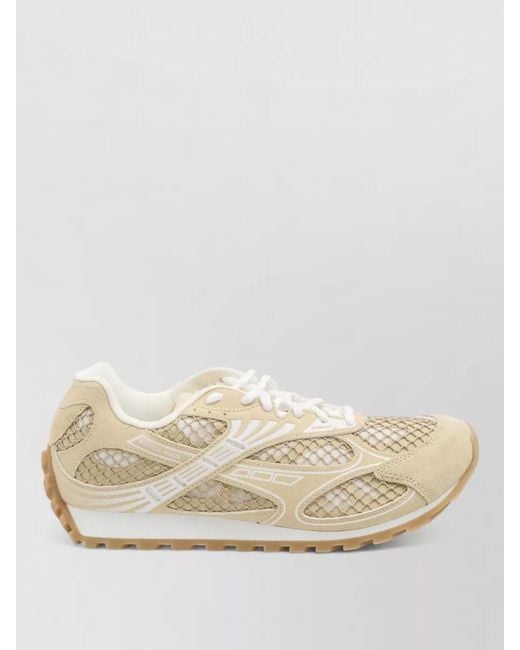 Bottega Veneta Natural Leather Low-Top Sneakers