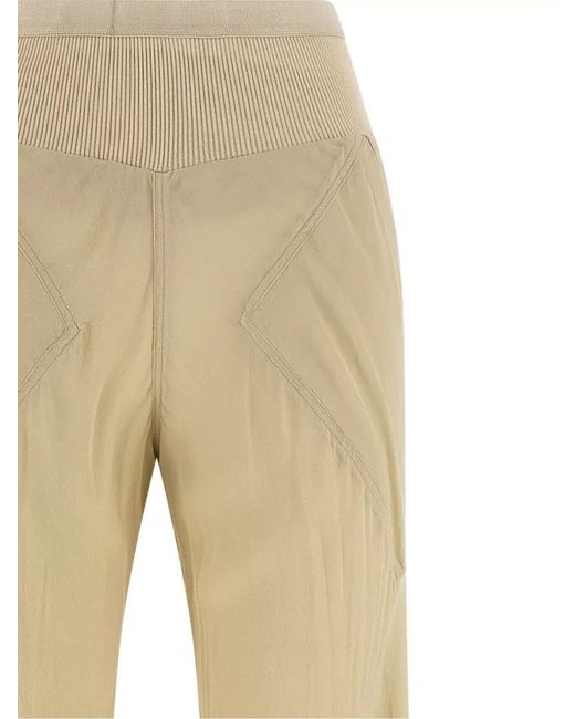 Rick Owens Natural Bias Cut Trousers Seam Detailing Design