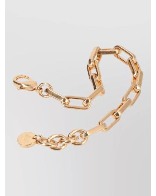 Mulberry Metallic Chain Link Bracelet Adjustable Length Design