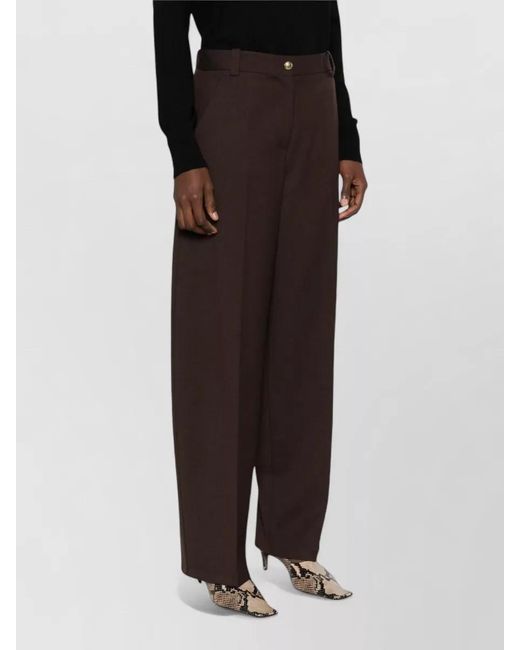 Pinko Multicolor Balbino High Waist Diagonal Tailored Pants