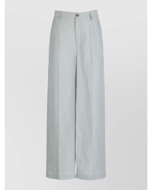 Woolrich Gray Wide-Leg Trousers