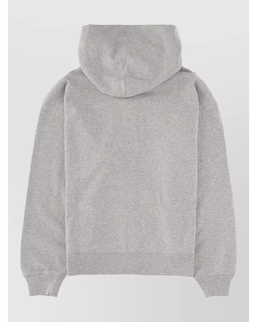 Sporty & Rich Gray Cotton Oversized Sweatshirt